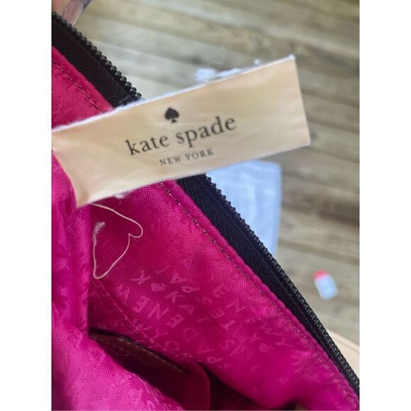 Kate Spade New York Kennedy Park Tess Crossbody Bag Black Nylon Leather - Picture 7 of 12